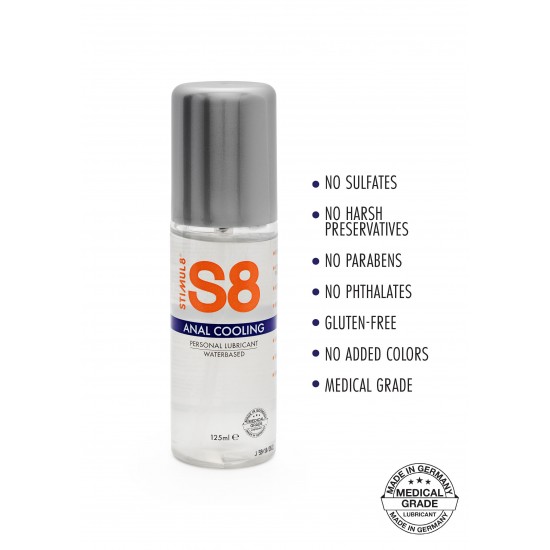 S8 WB Cooling Anal Lube 125ml