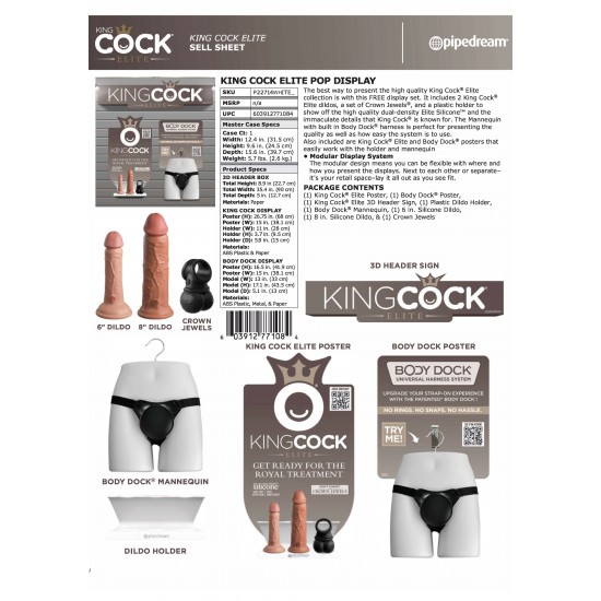 King Cock Elite Pop Display